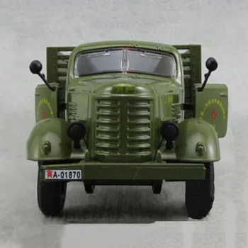 1/32 Jiefang Militar Clássico Fundido Modelo de Caminhão Com Luz de Som Exército Carro Coleção Brinquedo das Crianças
