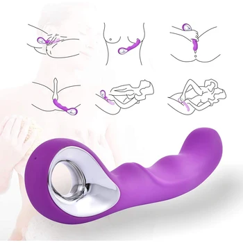 10 Velocidades de Silicone AV Varinha Massageador Vibrador Recarregável USB Poderoso Estimulador de Clitóris Vibrador Erótico Brinquedo do Sexo Para Mulheres