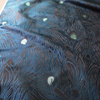 100 cm *75 cm de Pena de Design Chinês Brocade Material de Artesanato Saco de Vestuário de Tecido Brocado Viscose