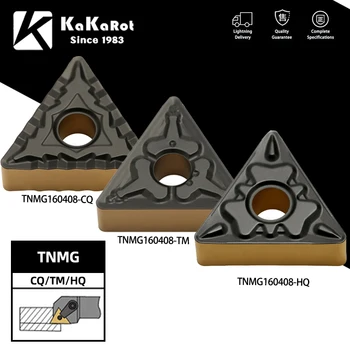 10pcs Kakarotto, Carboneto de Inserir TNMG160404-CQ TNMG160408-CQ HQ YT1018 Ferramentas de Torneamento Externo Para o Metal de Aço TNMG Ferramentas para Torneamento