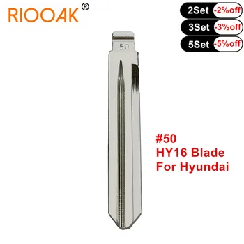 10pcs/lot #50 HY16 Metal em Branco Uncut Flip KD VVDI Remoto da Chave para Hyundai ACCENT ELANTRA Kia Peças de Reposição