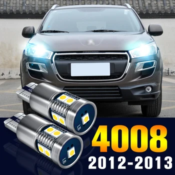 2pcs DIODO emissor de Folga Lâmpada de Estacionamento Lâmpada Para o Peugeot 4008 2012-2013 Acessórios