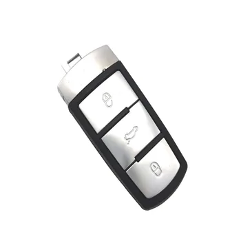 3 Botões de Reposição Caso o Smart Inserir Chave em Branco Shell Para VW Passat B6 CC Magotan