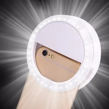 36 LED Selfie Luz do Flash do Telefone a Luz de Preenchimento de Câmara de Led de Clip-on Telefone Selfie Anel de Luz de Vídeo, Melhorando a Luz Até Selfie Lâmpada