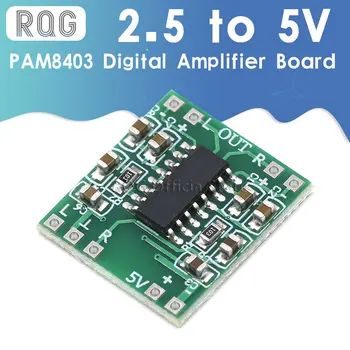 5PCS PAM8403 Mini Amplificador Digital de Placa 2 * 3W Classe D Digital 2,5 V Para Alimentação de 5V Amplificador Conselho