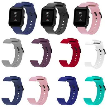 A Pulseira de Silicone Esporte, Alça Para Xiaomi Huami Amazfit Bip Smart Watch 20MM de Substituição Banda Pulseira Inteligente Acessórios Mar1
