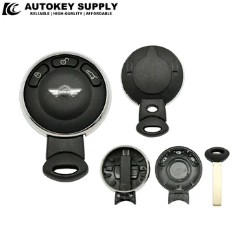 AutokeySupply Para Mini Cooper 3 Botões de Chave Remota Shell Sem Bateria Titular AKMCS201