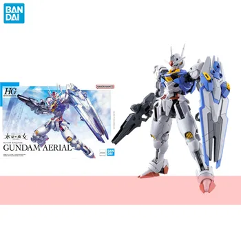 Bandai Original de Gundam Modelo de Kit de Anime HG 1/144 GUNDAM AÉREA Figura de Ação Assembleia Colecionáveis Modelo de Brinquedos, Presentes para Crianças