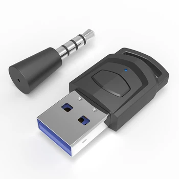 Bluetooth 5.0 sem Fio de Fone de ouvido Adaptador para PS4 PS5 Console de jogos de PC Fone de ouvido Receptor de Áudio do Transmissor