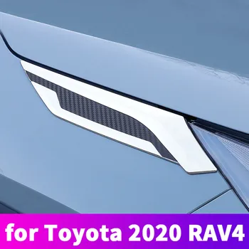 Carro do Lado do Asa Emblema Emblema Fender Para RAV4 2019 2020 2021 Porta do Lado do Patch Folha Placa Marca Autocolante de Decoração de Corpo Modificação