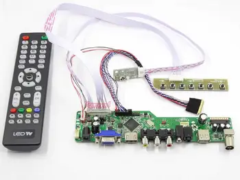 Controlador de Placa de Kit para LTN173KT02-T01 TV+HDMI+VGA+AV+USB ecrã LCD LED de Controlador de Placa de