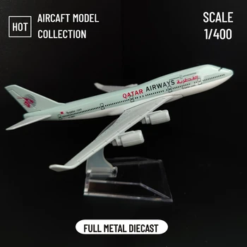 Escala de 1:400 Metal Réplica da Aeronave 15cm Qatar Airbus, Boeing Fundido Modelo de Aviação em Miniatura Colecionável Ornamento Presente Brinquedo