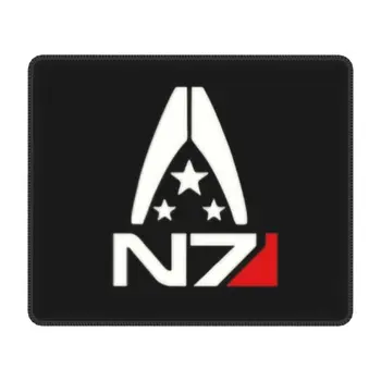 Mass Effect N7 Logotipo Mouse Pad de Borracha antiderrapantes Mousepad para o Jogador de PC do Computador Aliança Militar de jogos de Vídeo Esteira do Rato