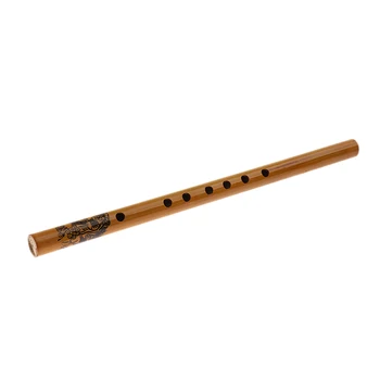 Melhores Vertical Flauta de Bambu Dizi Xiao Chinês Tradicional Instrumento de Sopro 33cm