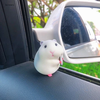 Novo Anime Bonito Roubar Hamster Decoração Interior do Carro Gourmet Hamster Auto Painel de Decoração para o Carro Acessórios de Interior