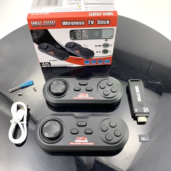 Novo Hdv100 Console de Jogo de Tv Usb sem Fios da Consola de Jogo de Stick De 16 Bits Mini 2,4 g Bluetooth Retro Controlador da Consola de jogos de Vídeo