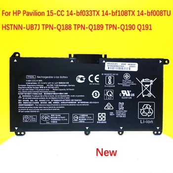 Novo TF03XL Bateria Para HP Pavilion 15-CC 14-bf033TX 14-bf108TX 14-bf008TU HSTNN-UB7J TPN-Q188 TPN-Q189 TPN-Q190 Q191