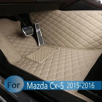 Para Mazda cx-5 cx5 cx 5 de 2016 2015 Carro Tapetes Personalizados, Tapetes, Carpetes Pé Tampa Auto Estilo Acessórios Carro Almofadas