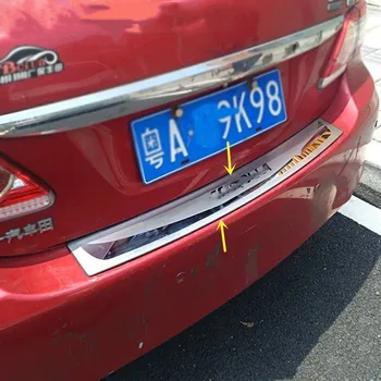 Para Toyota Corolla 2014-2017 aço inoxidável de Alta qualidade tronco limite de placa de protecção Anti-risco a proteção dos acessórios do carro