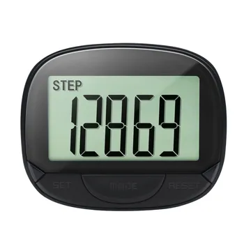 Pedômetro Para Caminhar Passo Contador Com Built-in Clipe de Portáteis Pedômetro Com Clip & Função de Relógio Preciso Etapa de Calorias