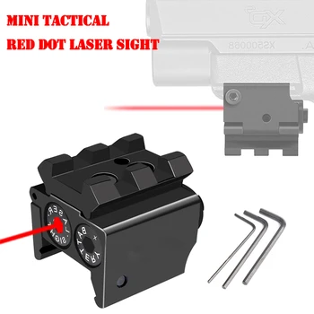Red Dot Mira a Laser Treinamento Tático com Picatinny Weaver Suporte do Trilho de 20mm de Montagem Compacta Pistola de Airsoft do Rifle de Vista Novo