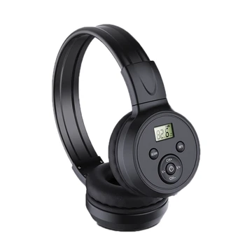 Rádio sem fios Auscultadores de Rádio FM Fone de ouvido Através de Ouvido Bluetooth Estéreo de Fone de ouvido Fone de ouvido Para Computador Telefone