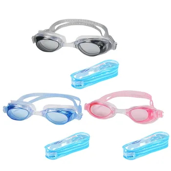 Silicone Anti-UV Óculos de Natação para Adultos, Crianças Desportos aquáticos Anti-fog Óculos de Piscina de Água Acessórios