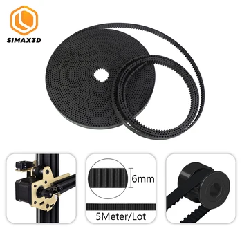 SIMAX3D impressora 3d kits de 5meter correia 2GT-6mm de borracha abertura GT2-6mm correia dentada para 6mm kit de correia de DIY impressora 3D de peças para ender 3