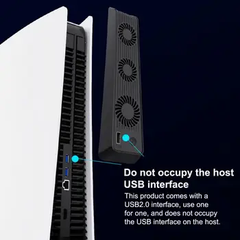 Ventilador de refrigeração 3 Fãs Plug Jogar Consola de Host Mudo Externo USB Cooler Jogo de Acessórios para PS5