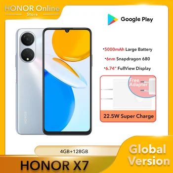 Versão Global Honra X7 Smartphone Android 11 90Hz 6.74
