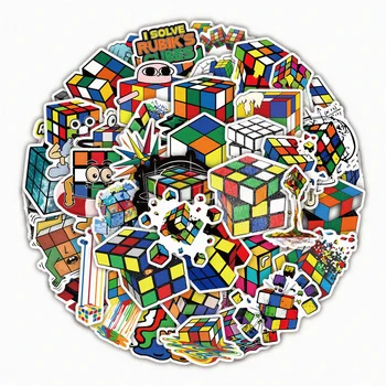10/30/50PCS Cartoon Cubo de Rubik DIY Graffiti Adesivos Para Laptop Papelaria Carro Skate Requintado Adesivos Atacado