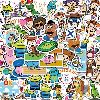 10/50pcs dos desenhos animados de Disney Toy Story Alienígena Graffiti Adesivos Crianças Brinquedo Portátil Diário de Scrapbook Telefone Mala Bonito Decalques Adesivo