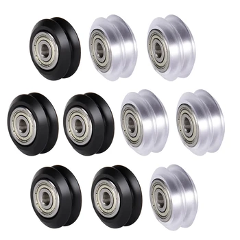 10pcs CNC Openbuilds Rodas de Plástico POM Grandes e Pequenos Passivo roda Redonda perlin roda & V para V-Slot C-Feixe de impressora 3d de peças