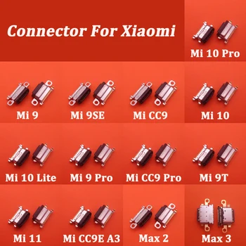 10pcs Conector Micro USB Para Xiaomi Mi 9 9SE CC9 10 Pro 10Pro CC9Pro 9Pro 9T 11 CC9E A3 10lite Nota 2 Nota Max 2 3 Porta de Carregamento