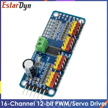 16 Canais de 12-bit PWM/Servo Controlador-Interface I2C PCA9685 Módulo Raspberry pi Escudo Módulo servo escudo