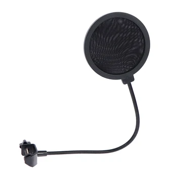 1PC Dupla Camada de Microfone de Estúdio de Som filtro para a Transmissão de Gravação Acessórios