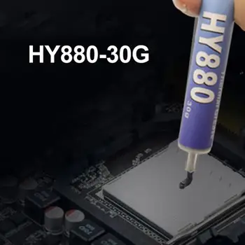 1pcs Hy880 30g de silicone colar térmico de transferência de calor graxa dissipador de calor da CPU GPU, chipset do notebook de resfriamento de computador