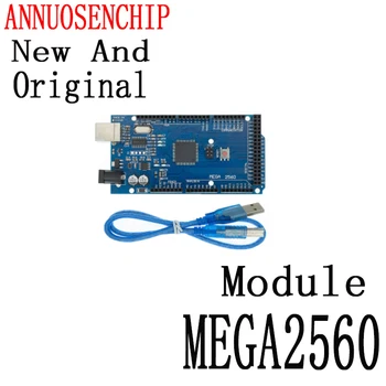 1PCS Novo E Original MEGA 2560 R3 ATMEGA16U2 ATMEGA2560 ATMEGA2560-16AU Conselho Para o Módulo Cabo USB De 5V do Arduino MEGA2560