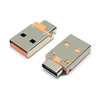 2-10pcs Adaptador OTG USB UM Tipo Macho Para USB 3.1 Feminino Fas de Carregamento do Conversor USB Tipo-C Plug USB C Conector de Acessório