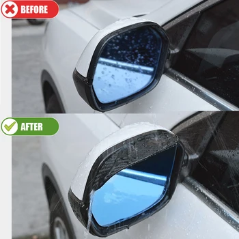 2 Pcs Espelho Retrovisor De Carro Chuva Sobrancelha Do Rearview Do Carro Do Lado Neve Guarda Viseira De Sol A Chuva Escudo Protetor Auto Acessórios Universal