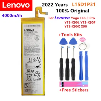 2022 Anos 100% Original Lenovo Yoga Guia 3 Pro YT3-X90L YT3-X90F YT3-X90X X90 100% Original 4000mAh L15D1P31 Bateria