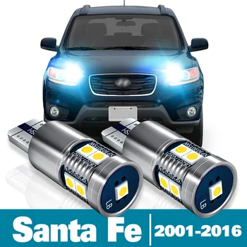 2pcs DIODO emissor de Luz de Estacionamento Para Hyundai Santa Fe 1 2 3 Acessórios 2001-2016 2008 2009 2010 2011 2012 2013 2014 2015 Apuramento da Lâmpada