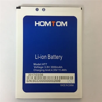 3000mAh 3.8 Bateria V Para HOMTOM HT7 HT7 Pro Li-ion Baterias do Telefone Móvel de Alta Qualidade Em Stock Número de Rastreamento
