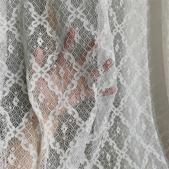 3Meters Fronteira Cílios francesa Chantilly Lace Fabric Enrolamento de Alta Qualidade Para Vestidos de Casamento Fress de Envio