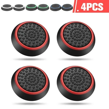 4PCS antiderrapantes de Silicone Joystick Analógico Direcional Thumb Stick Aderência Caps Casos para PS3 PS4 PS5 Xbox 360 Xbox de Um Controlador