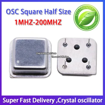 5PCS Em linha active oscilador de cristal de praça 33m 33 mhz 33.000 mhz 4-pin metade do tamanho de 3,3 V relógio do oscilador