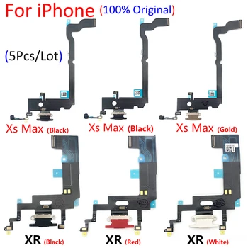 5Pcs/Lote, a Acusação Original, Conector Para o IPhone XR XS Max Carregador, Carregar Porta USB Conector Dock Cabo de Substituição