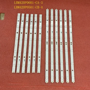 5set=60pcs retroiluminação LED strip para TPT420H2-HVN04 LBM420P0601-AC-3 LBM420P0501-CB-4 42PFL3018 42PFL3018T/60 42PFL3208H/12