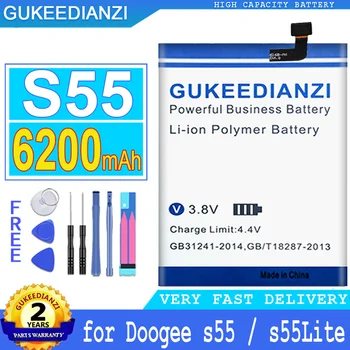 6200mAh GUKEEDIANZI Bateria para Doogee S55 / S55Lite Grande Poder de Bateria