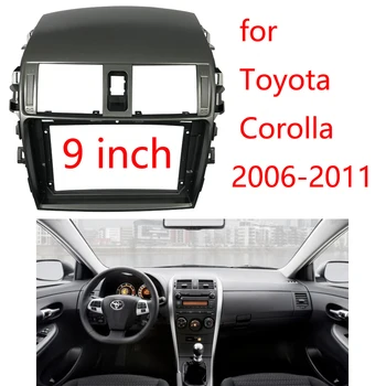 9-polegadas 2din auto-rádio dashboard Para Toyota Corolla 2009-2013 estéreo painel para a montagem do carro no painel de duplo Din DVD do quadro